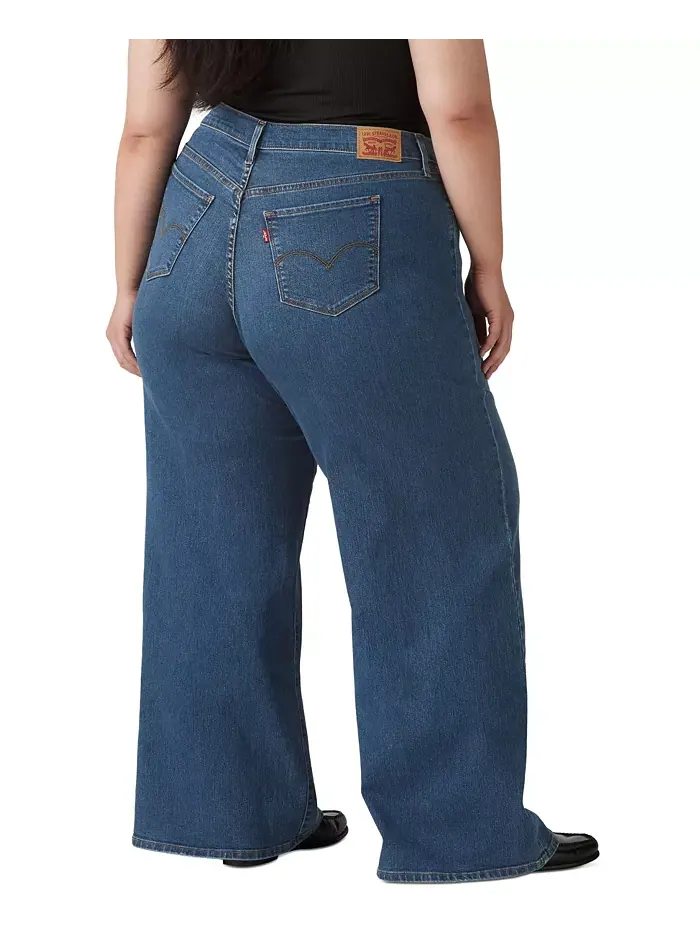 Джинсы Plus Size Mid Rise 318 Shaping с широкими штанинами Levi's — изображение 3 из 3
