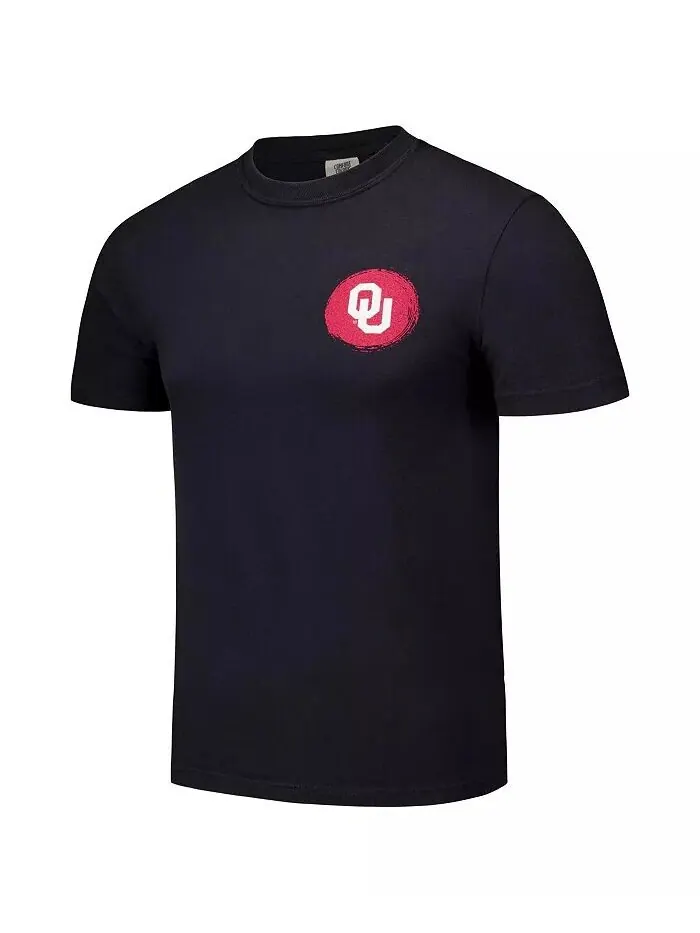 Мужская и женская футболка Oklahoma Sooners Hyper Local Top Daug Slam Dunk Image One — изображение 2 из 5, черный