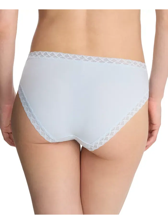 Трусы Bliss Lace-Trim Cotton Brief Underwear 156058 Natori — изображение 3 из 3, синий