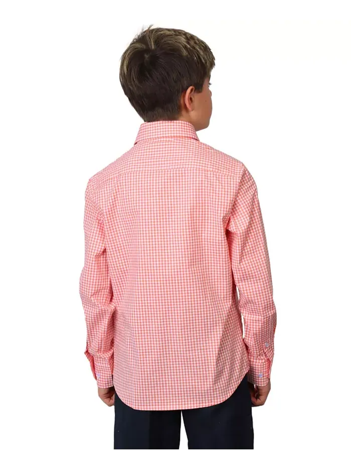 Рубашка с длинным рукавом Big Boys Signature Gingham Tailorbyrd — 2