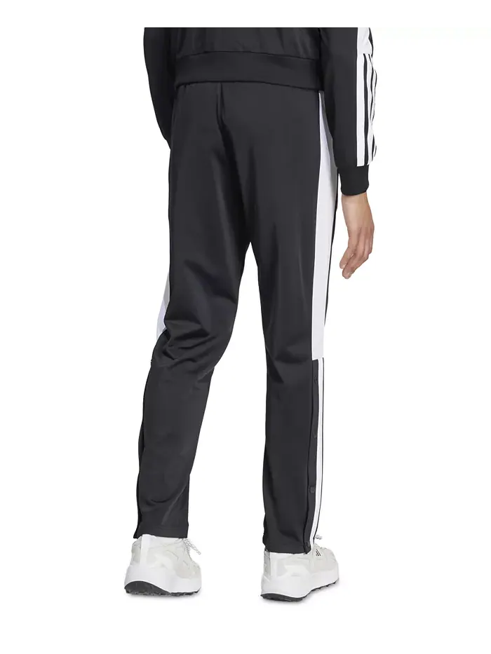 Мужские брюки с полосками и логотипом на кнопках adidas — изображение 2 из 3, черный/белый