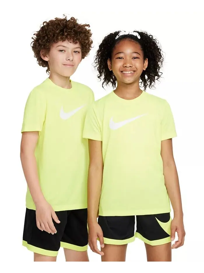 Футболка Dri-FIT с круглым вырезом Big Kids' Legend с логотипом-галочкой Nike — изображение 6 из 7, белый