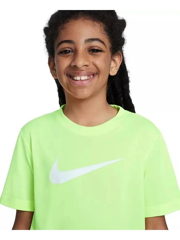 Футболка Dri-FIT с круглым вырезом Big Kids' Legend с логотипом-галочкой Nike — изображение 7 из 7, белый