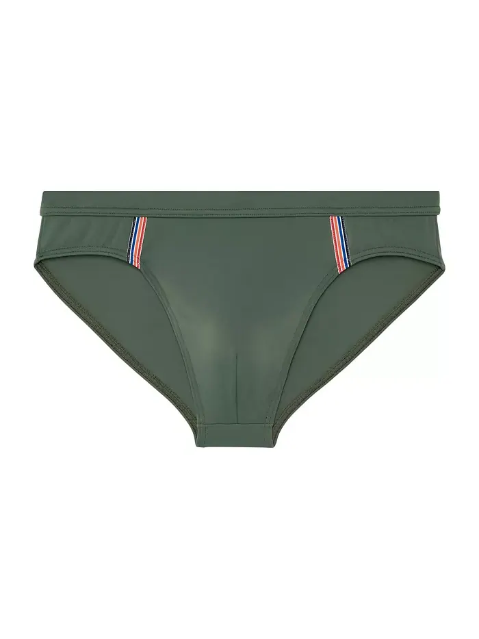 Мужские плавки Nautical Cup Swim Mini Briefs HOM USA — изображение 2 из 5, хаки зеленый