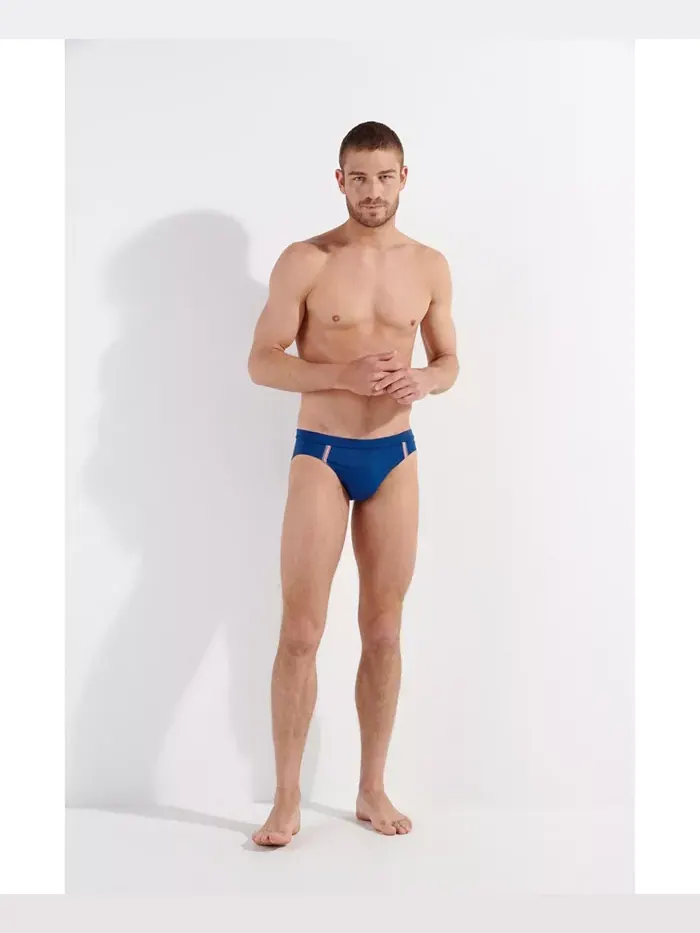 Мужские плавки Nautical Cup Swim Mini Briefs HOM USA — изображение 4 из 5, темно-синий
