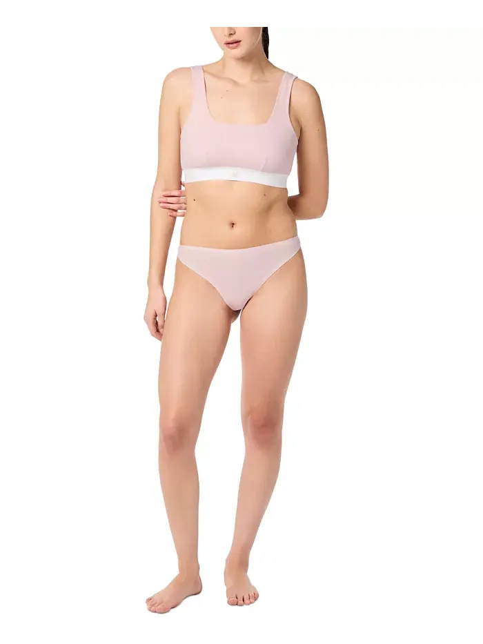 Женские хлопковые стринги с эффектом растяжки GapBody GPW00283 — изображение 4 из 4, розовый