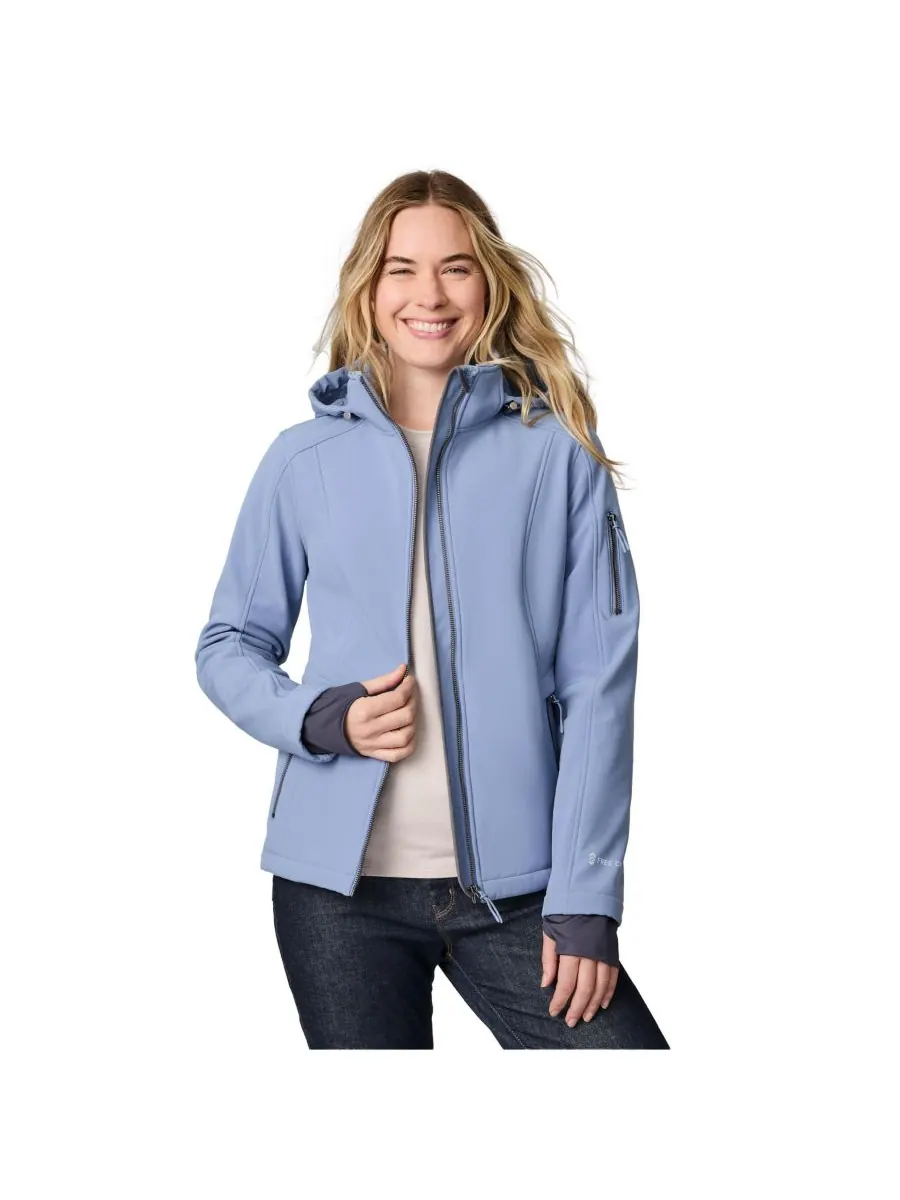 Женская куртка Aeris II Super Softshell Free Country — изображение 2 из 7, каменный
