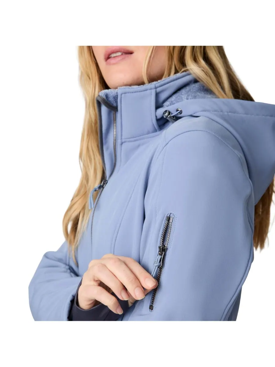 Женская куртка Aeris II Super Softshell Free Country — изображение 5 из 7, каменный