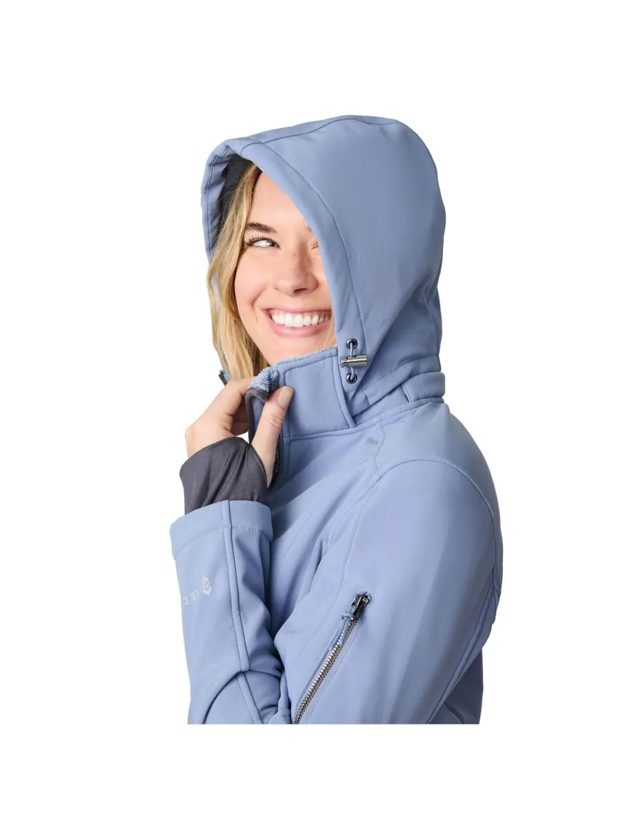 Женская куртка Aeris II Super Softshell Free Country — изображение 6 из 7, каменный