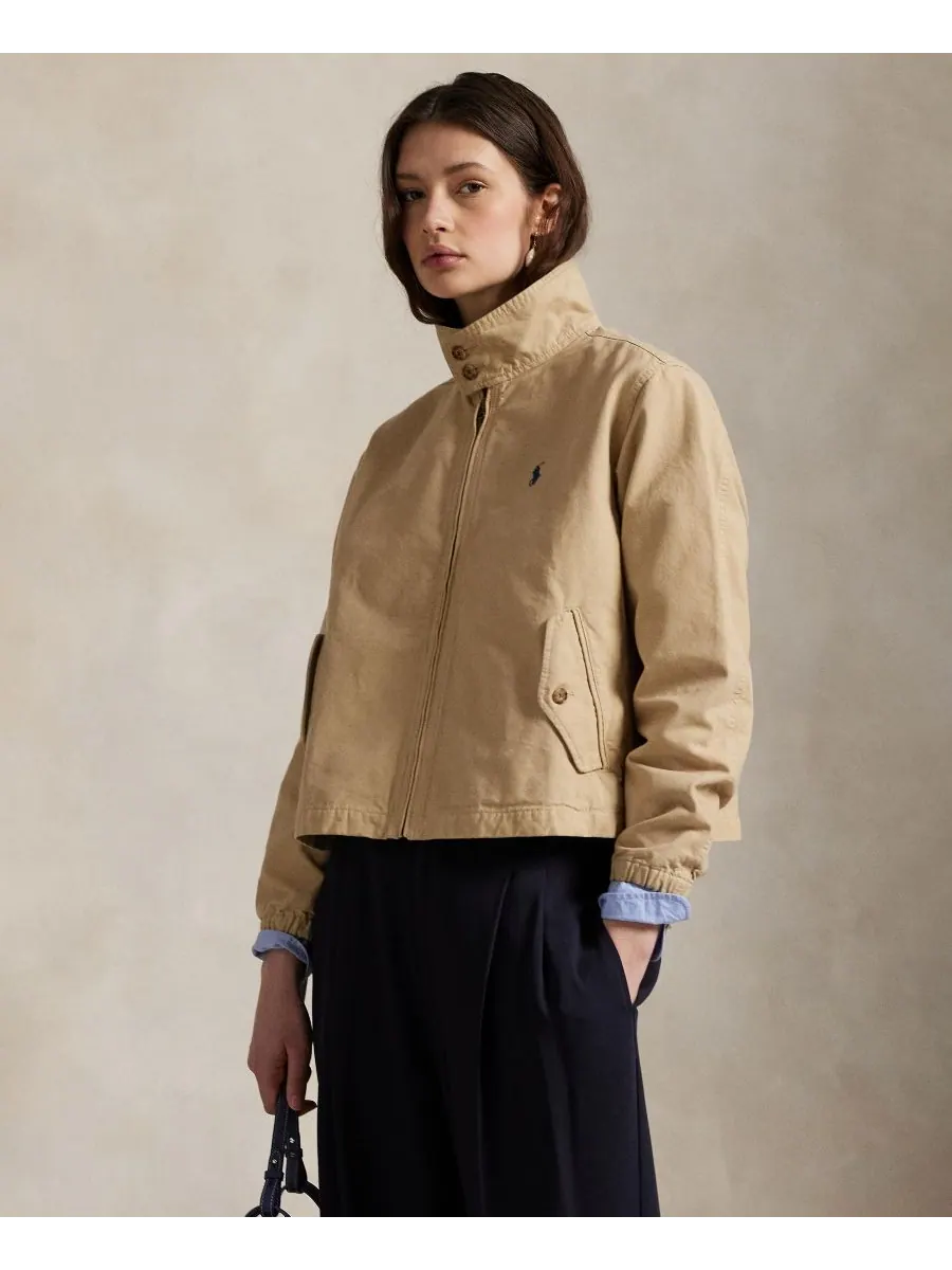 Женская холщовая куртка с воротником-стойкой Polo Ralph Lauren