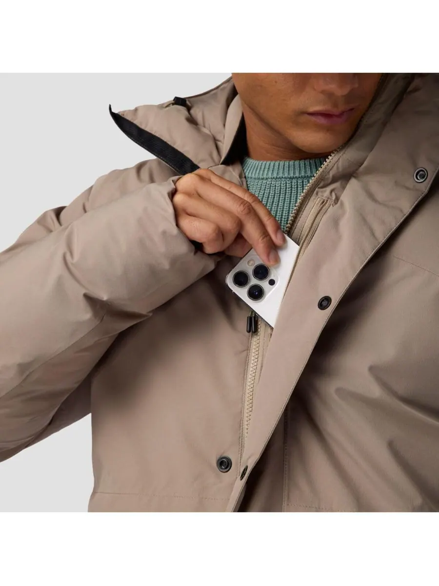 Мужская пуховая куртка Backcountry ALLIED Down Après Jacket Пуховые куртки Backcountry — изображение 5 из 8, серый