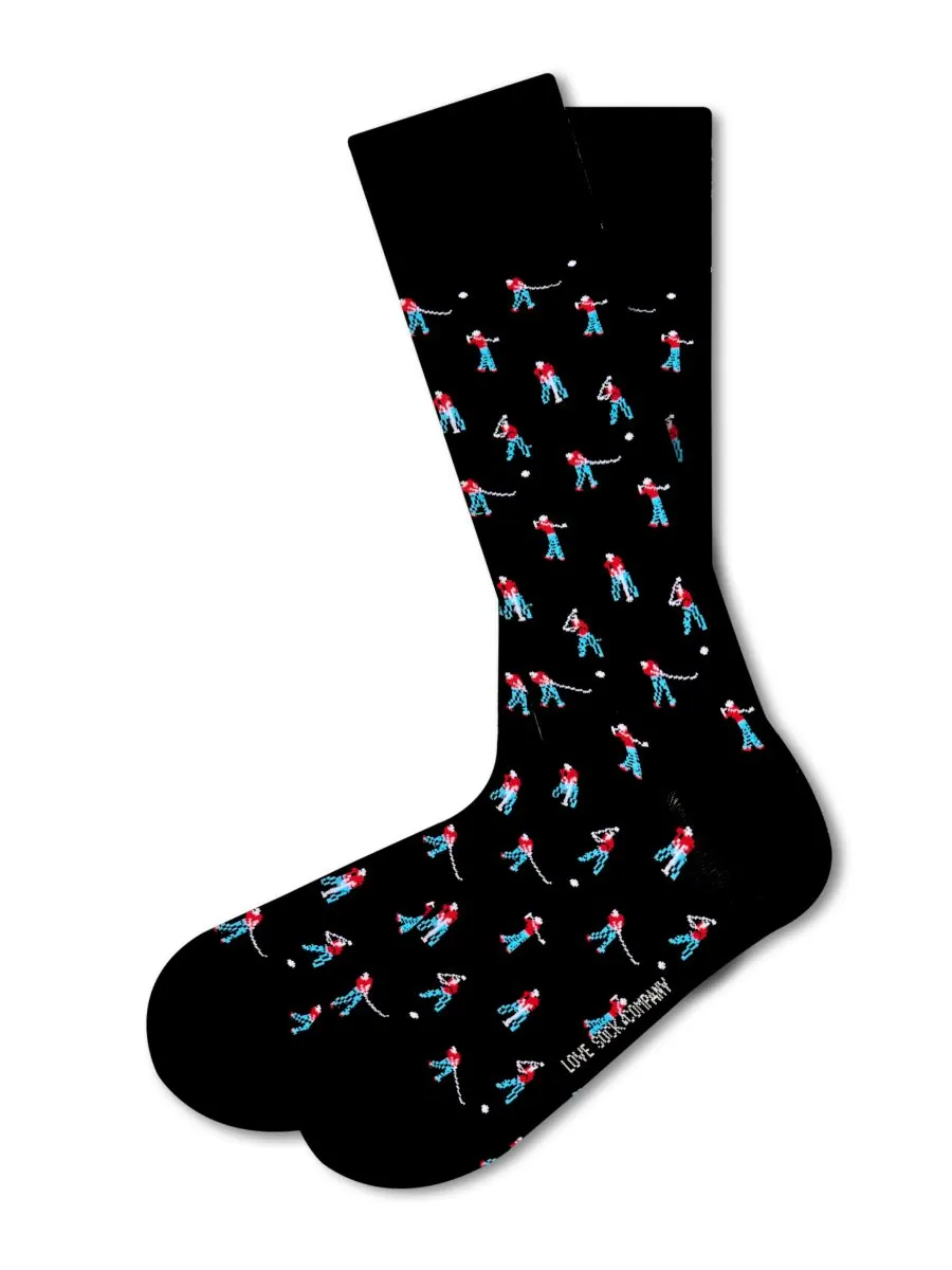 Мужские носки для гольфа Love Sock Company — черный