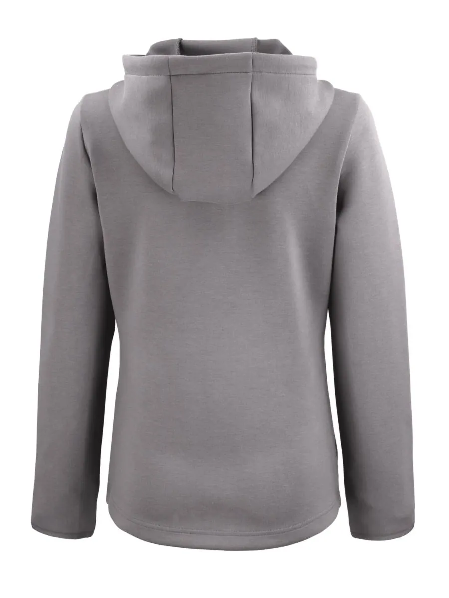Женская куртка Roam Epic Comfort на молнии с капюшоном из переработанных материалов Cutter & Buck — изображение 2 из 3, серый