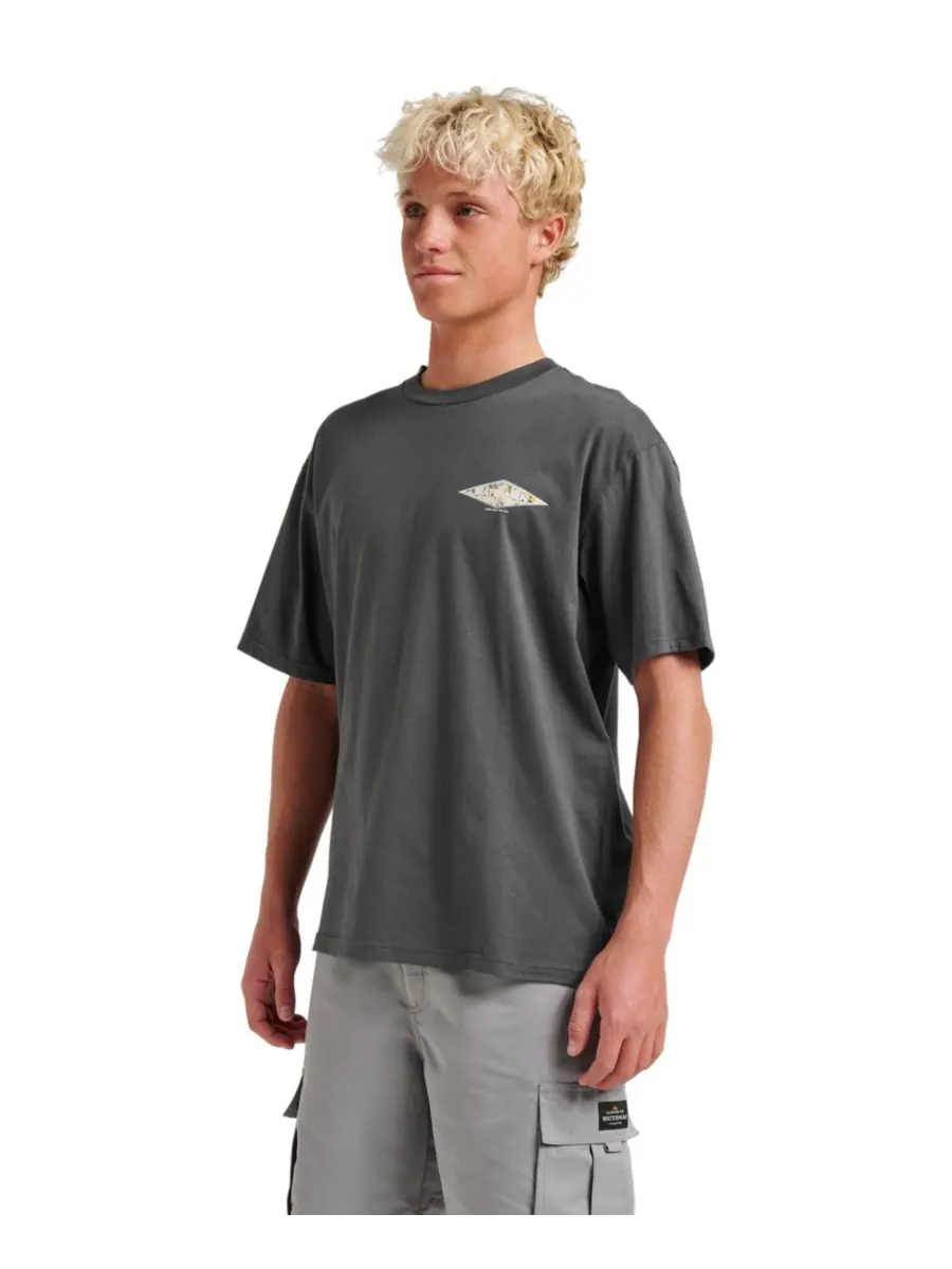 Мужская футболка Quiksilver Comfort Fit Quiksilver Waterman — изображение 3 из 4, фантомный
