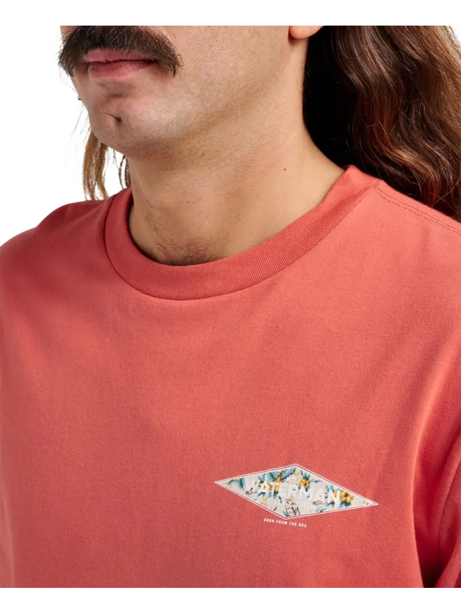Мужская футболка Quiksilver Comfort Fit Quiksilver Waterman, Hot sauce — изображение 4 из 7