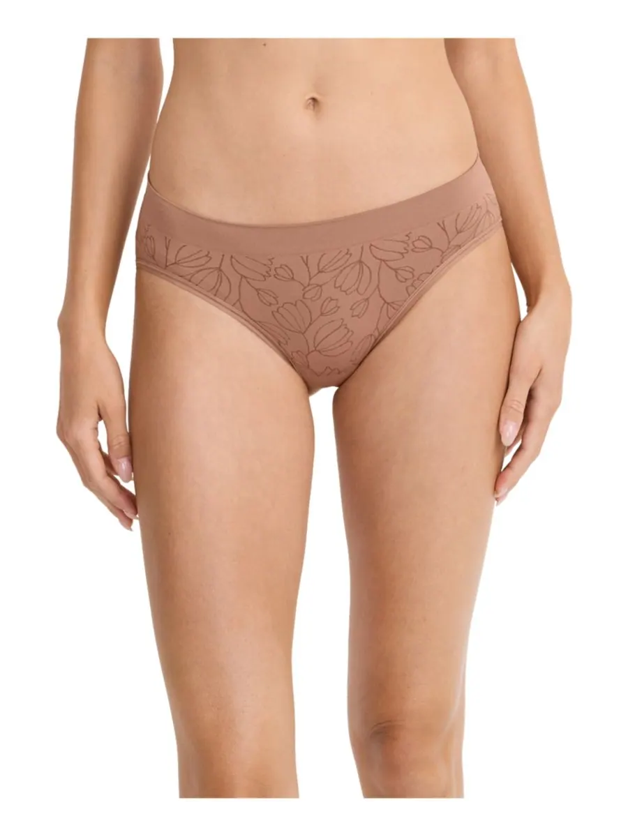 Женские бесшовные бикини-трусики с низкой посадкой 3786 Jockey, Almond Jacquard