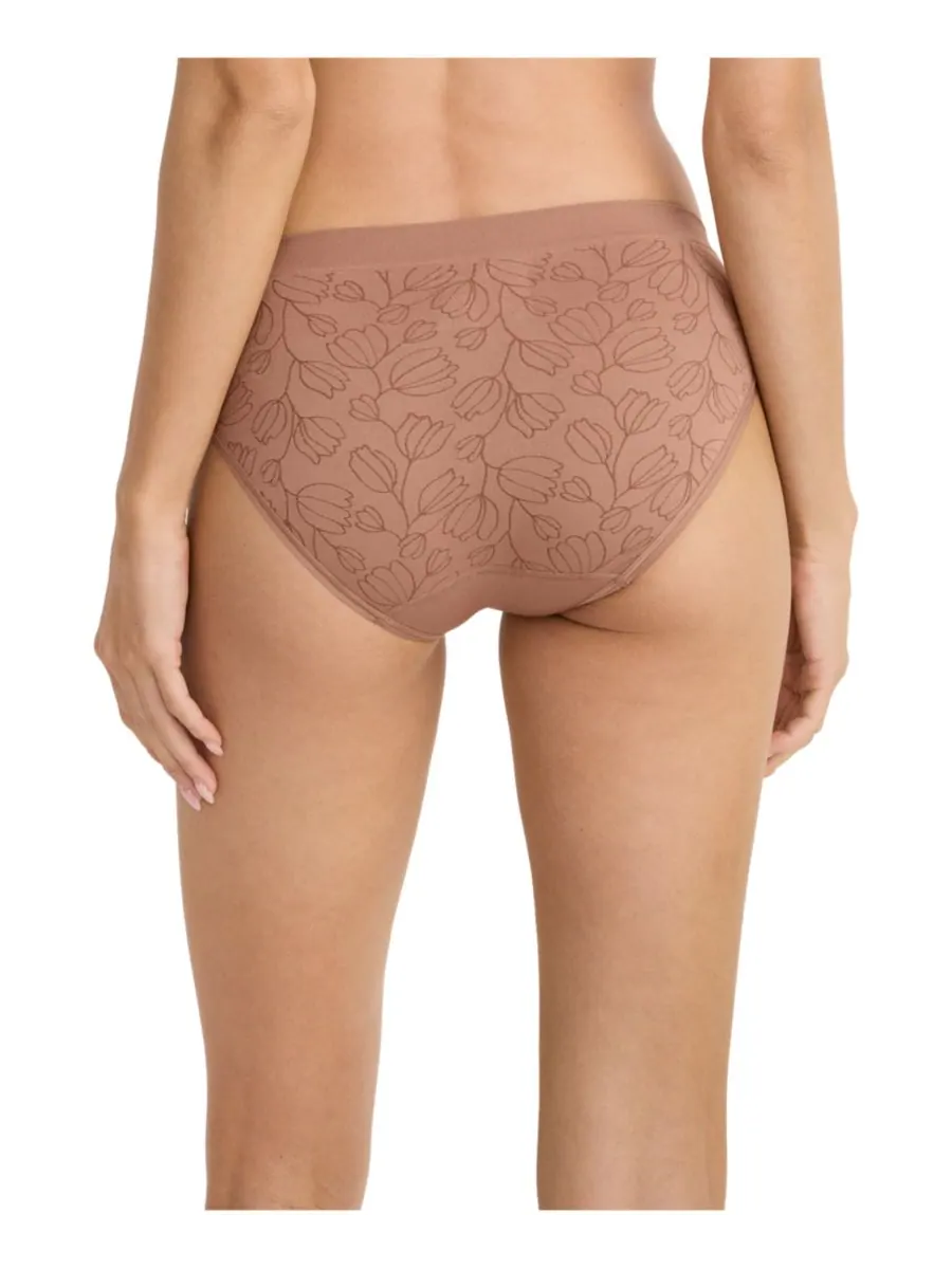Женские бесшовные бикини-трусики с низкой посадкой 3786 Jockey, Almond Jacquard — изображение 2 из 3
