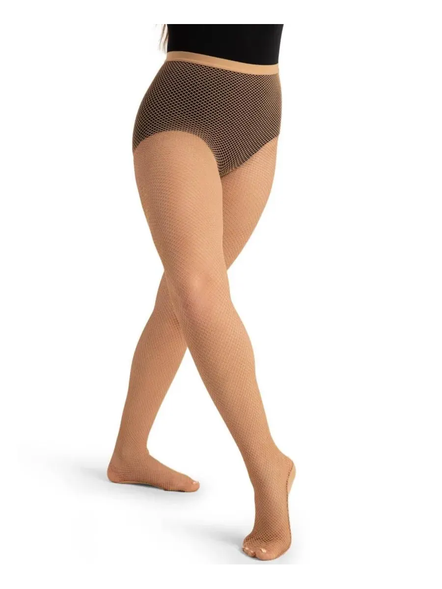 Женские профессиональные колготки в сеточку со стразами Capezio