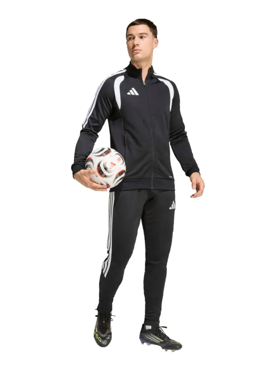 Мужская тренировочная куртка Tiro 26 League на молнии спереди Adidas — изображение 2 из 3, черный