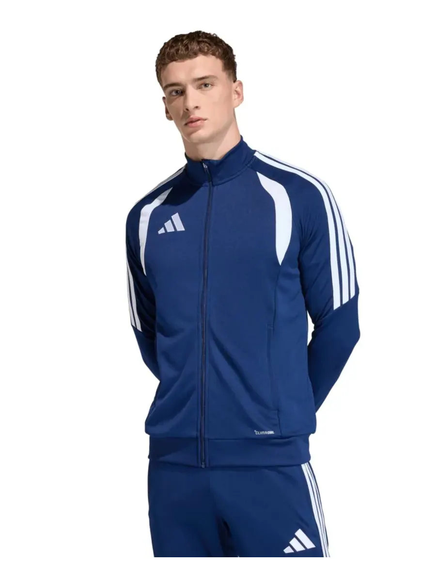 Мужская тренировочная куртка Tiro 26 League на молнии спереди Adidas — изображение 1 из 3, темно-синий