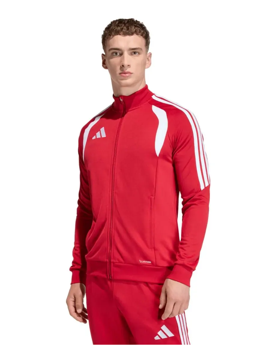 Мужская тренировочная куртка Tiro 26 League на молнии спереди Adidas — изображение 1 из 3, красный