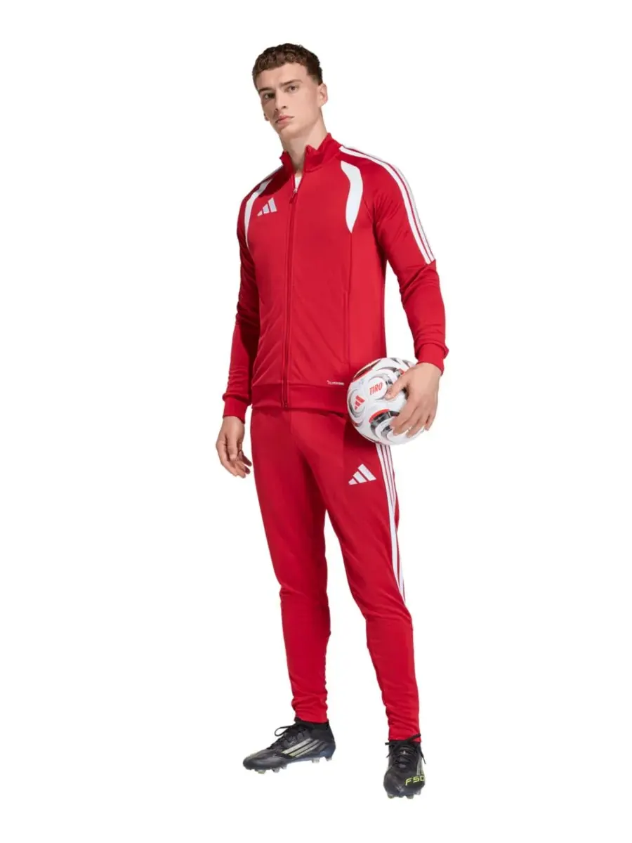 Мужская тренировочная куртка Tiro 26 League на молнии спереди Adidas — изображение 2 из 3, красный