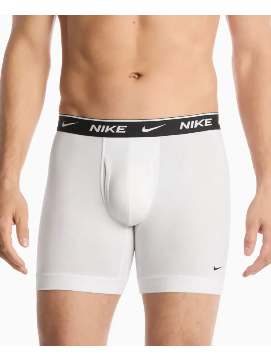 Nike Мужские боксеры Dri-FIT Essential из эластичного хлопка, комплект из 3 штук — изображение 2 из 5, черный