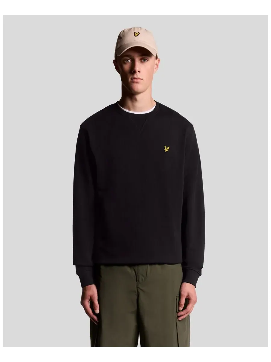 Мужские толстовки с круглым вырезом Lyle & Scott — изображение 1 из 8, черный