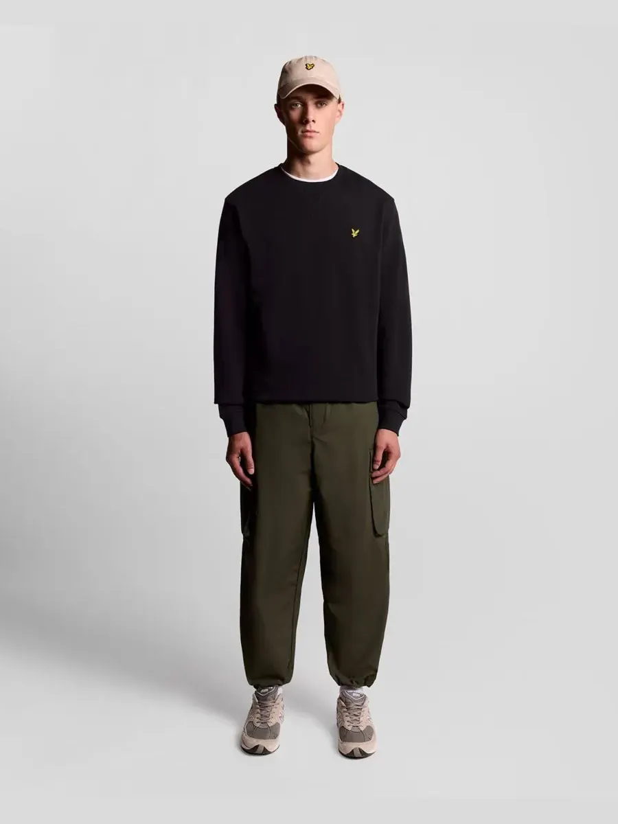 Мужские толстовки с круглым вырезом Lyle & Scott — изображение 3 из 8, черный