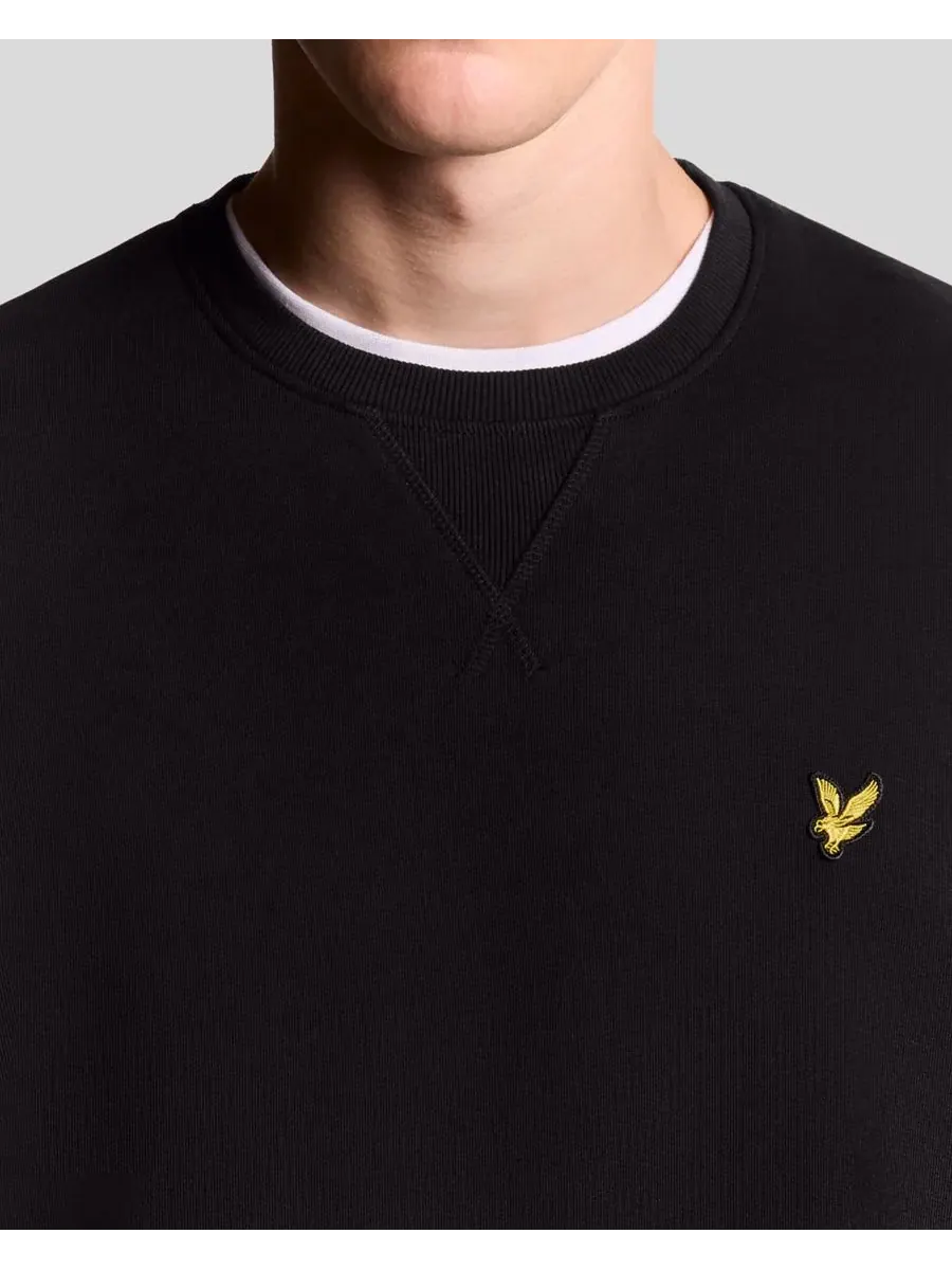Мужские толстовки с круглым вырезом Lyle & Scott — изображение 4 из 8, черный