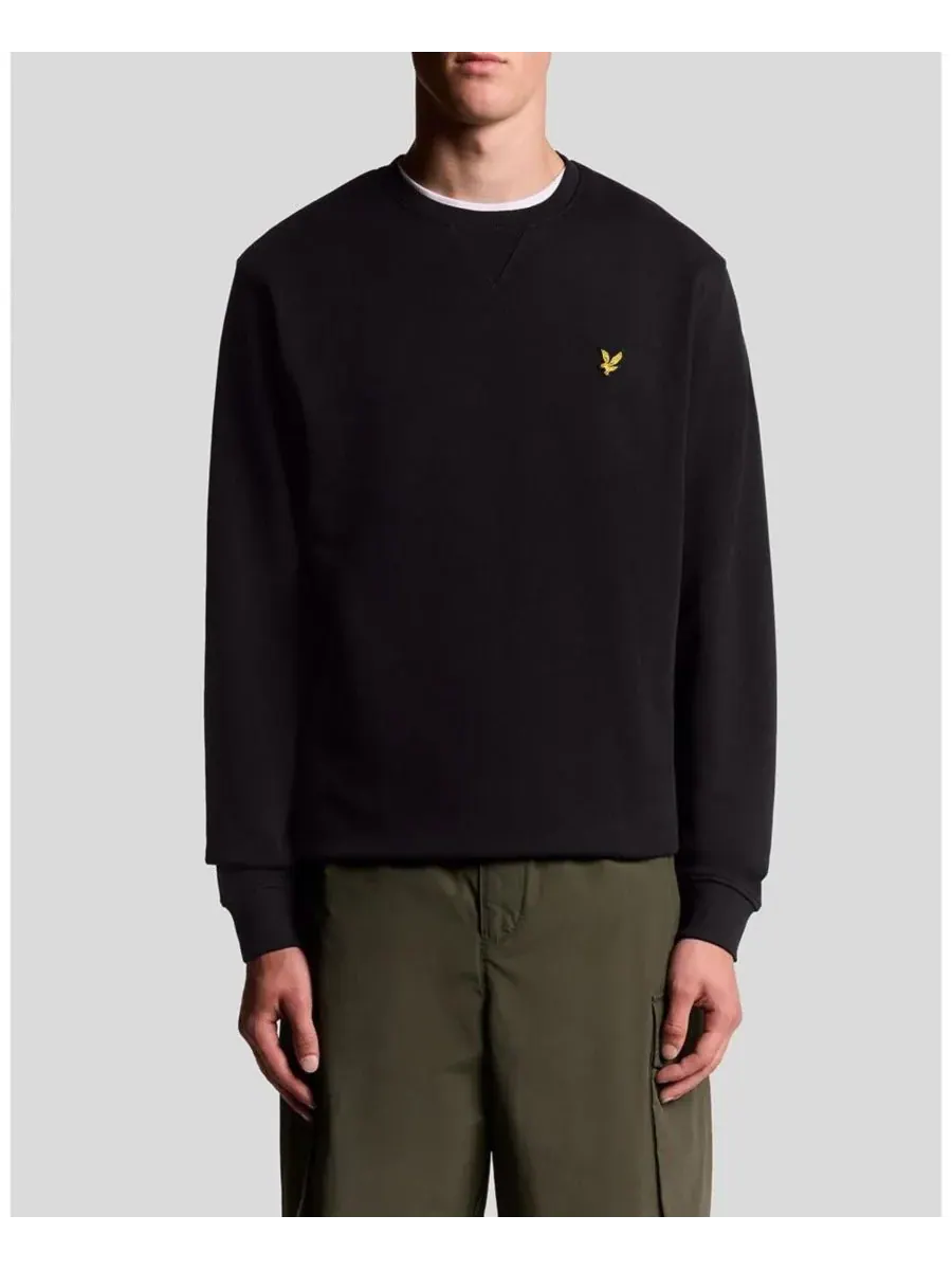Мужские толстовки с круглым вырезом Lyle & Scott — изображение 7 из 8, черный