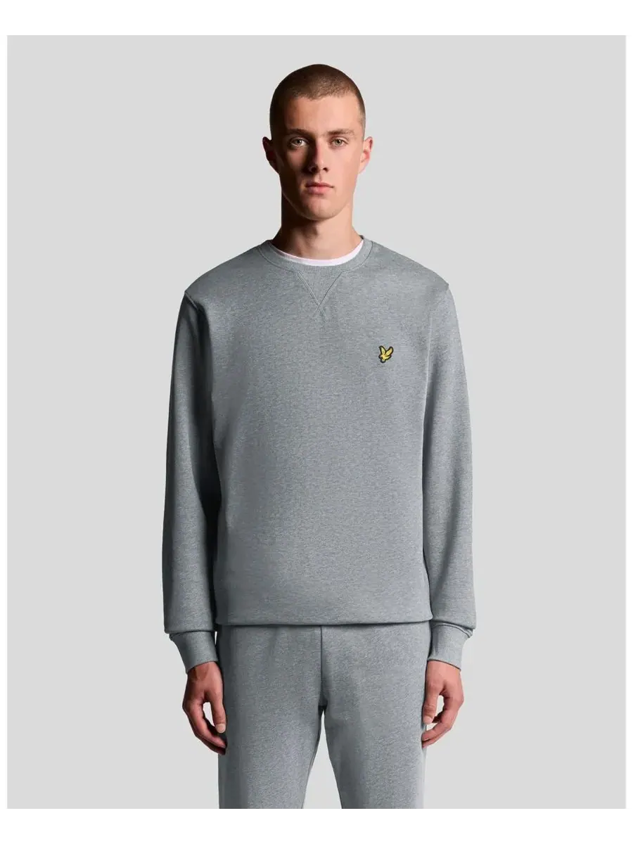 Мужские толстовки с круглым вырезом Lyle & Scott — изображение 1 из 8, серый