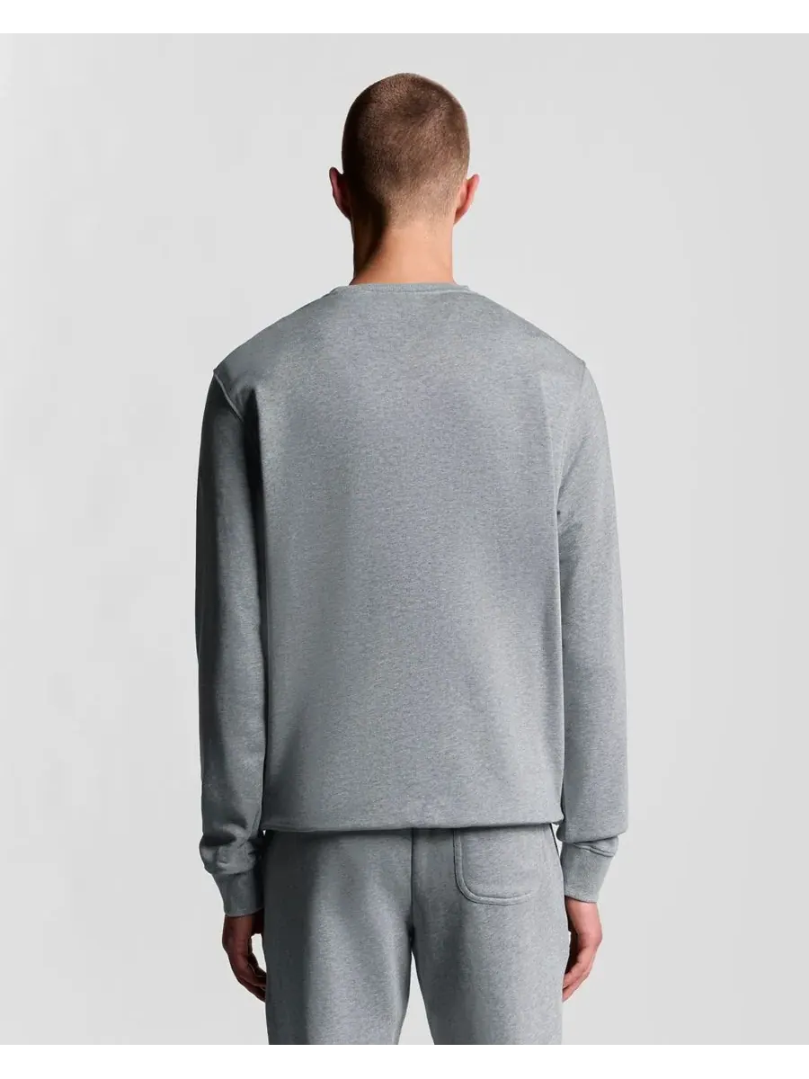 Мужские толстовки с круглым вырезом Lyle & Scott — изображение 2 из 8, серый