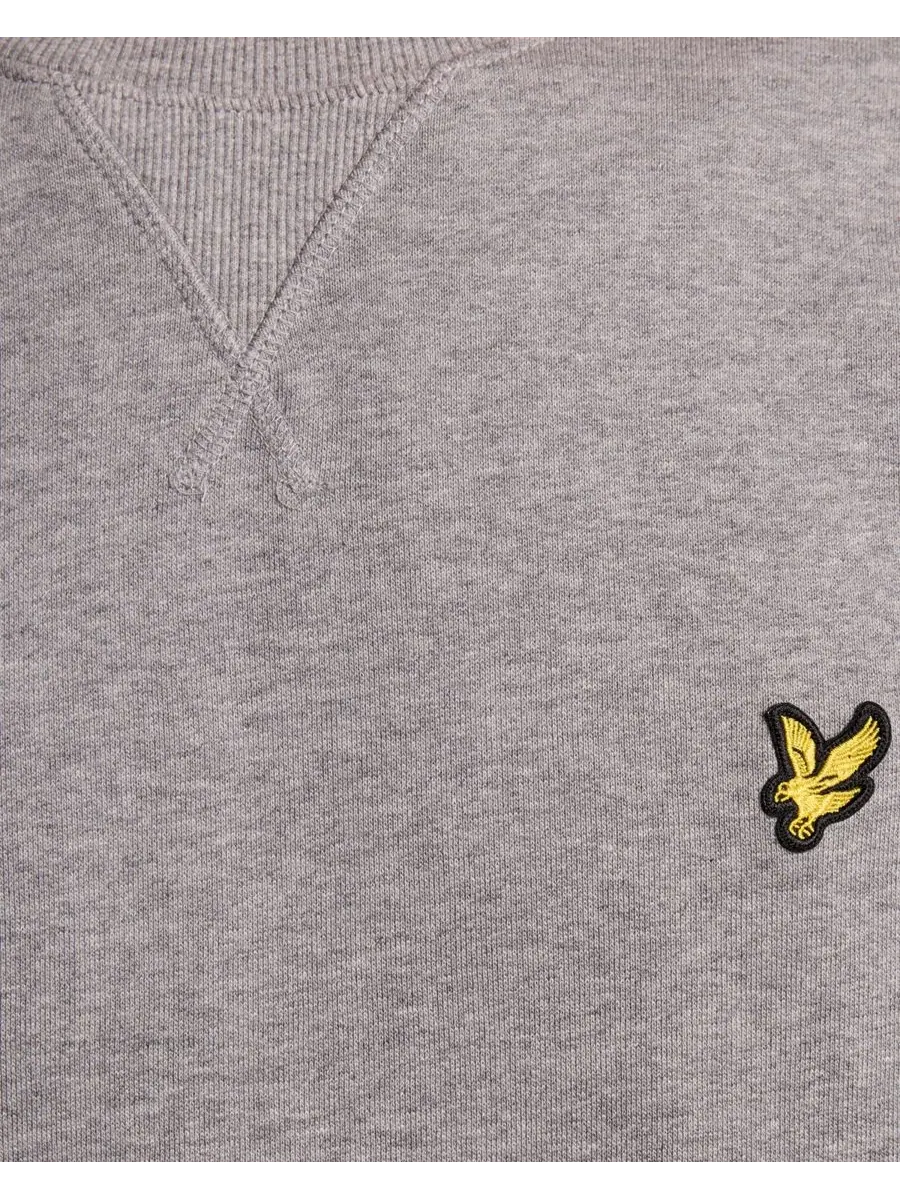 Мужские толстовки с круглым вырезом Lyle & Scott — изображение 5 из 8, серый
