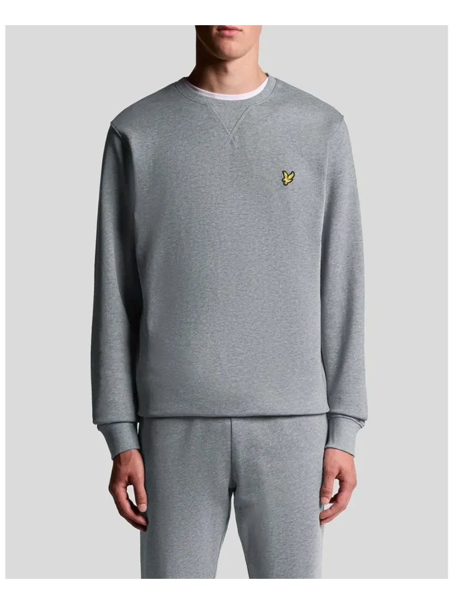 Мужские толстовки с круглым вырезом Lyle & Scott — изображение 7 из 8, серый