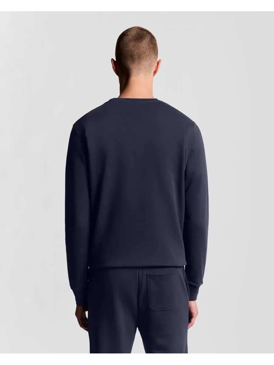 Мужские толстовки с круглым вырезом Lyle & Scott — изображение 2 из 8, темно-синий