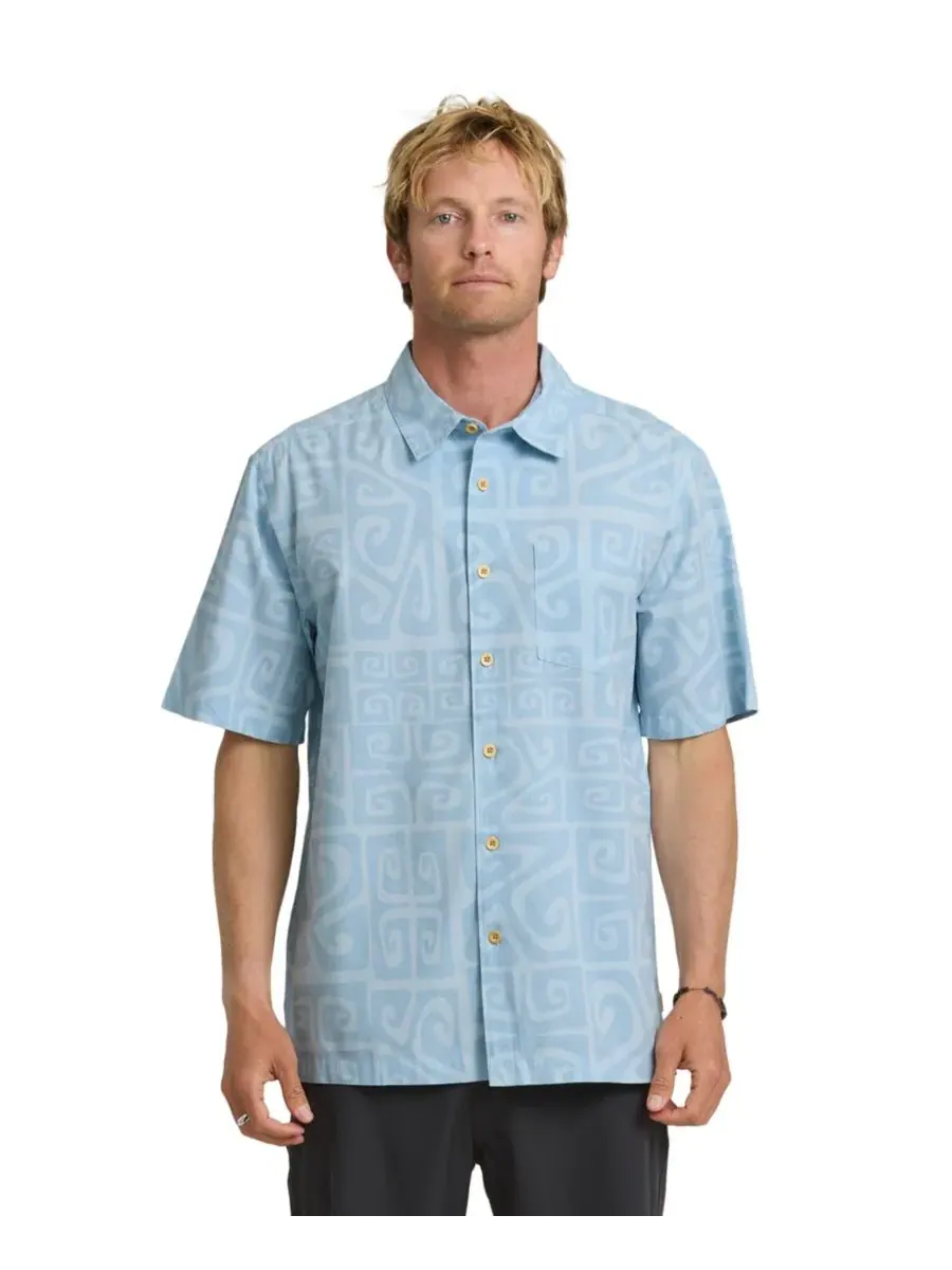 Quiksilver Waterman Мужская рубашка с коротким рукавом Quiksilver Tiki Beach