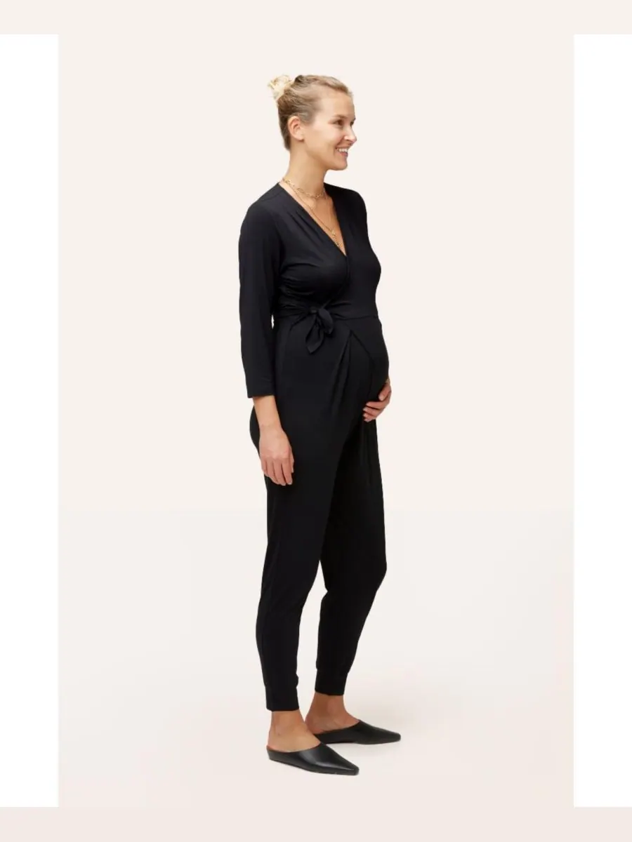 Комбинезон для беременных и кормящих мам Amabella NOM Maternity — изображение 3 из 3, черный