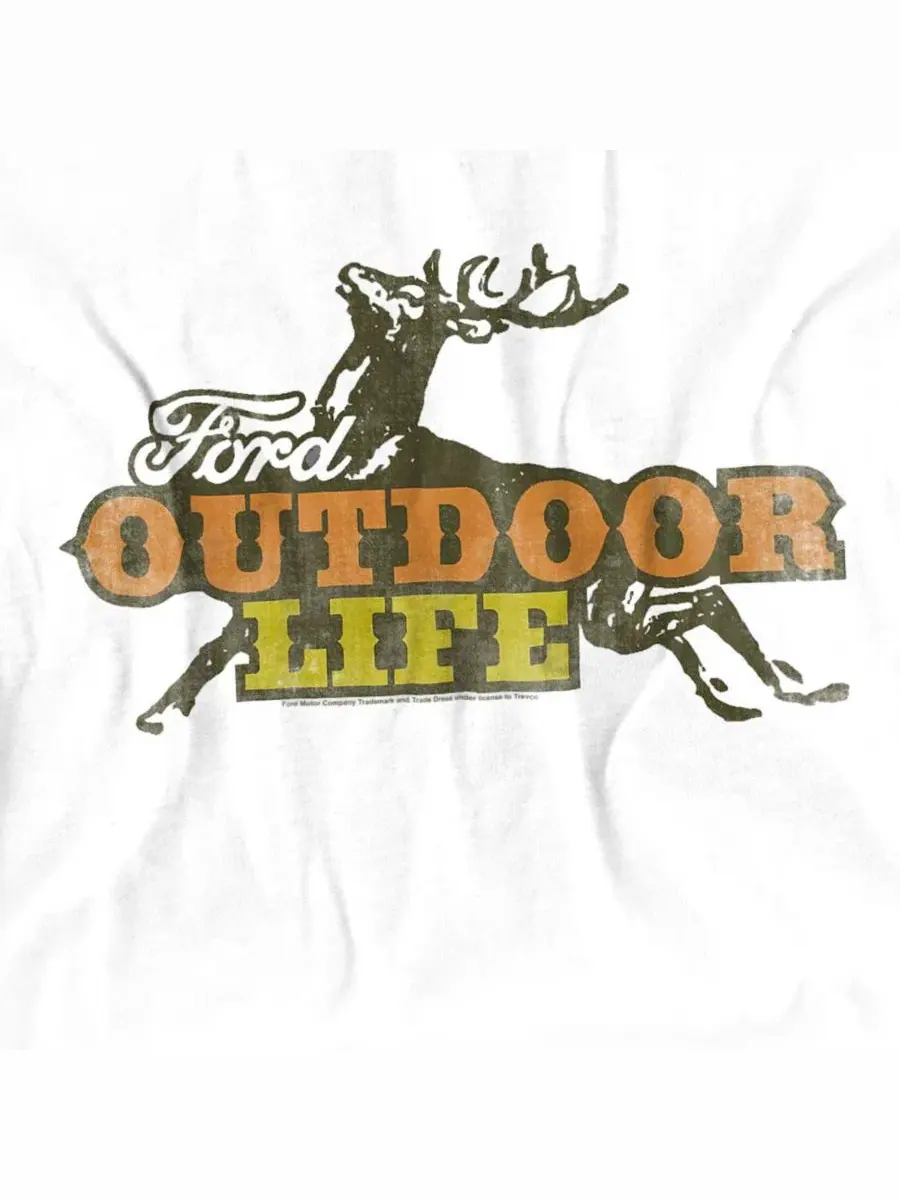 Мужская футболка Ford The Outdoor Life Mustang — изображение 3 из 3, белый