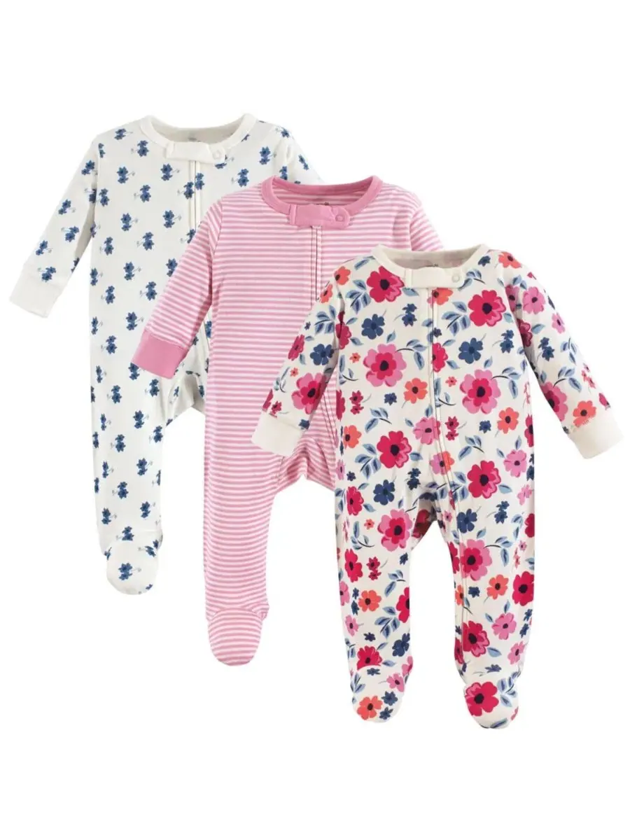 Комплект из 3 боди-комбинезонов Natural Cotton Sleep and Play Garden Floral Touched by Nature