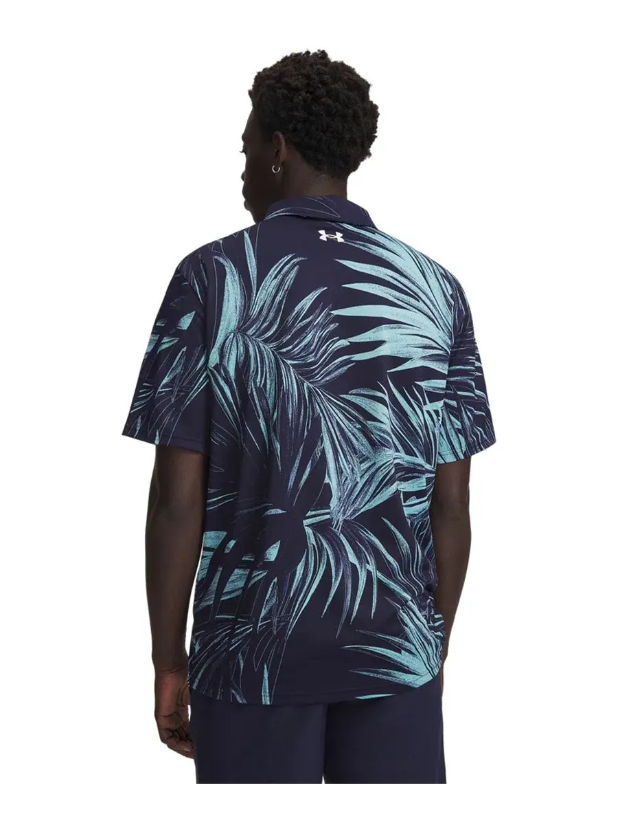 Мужская рубашка поло стандартного кроя Under Armour, Midnight - 412 — изображение 2 из 3