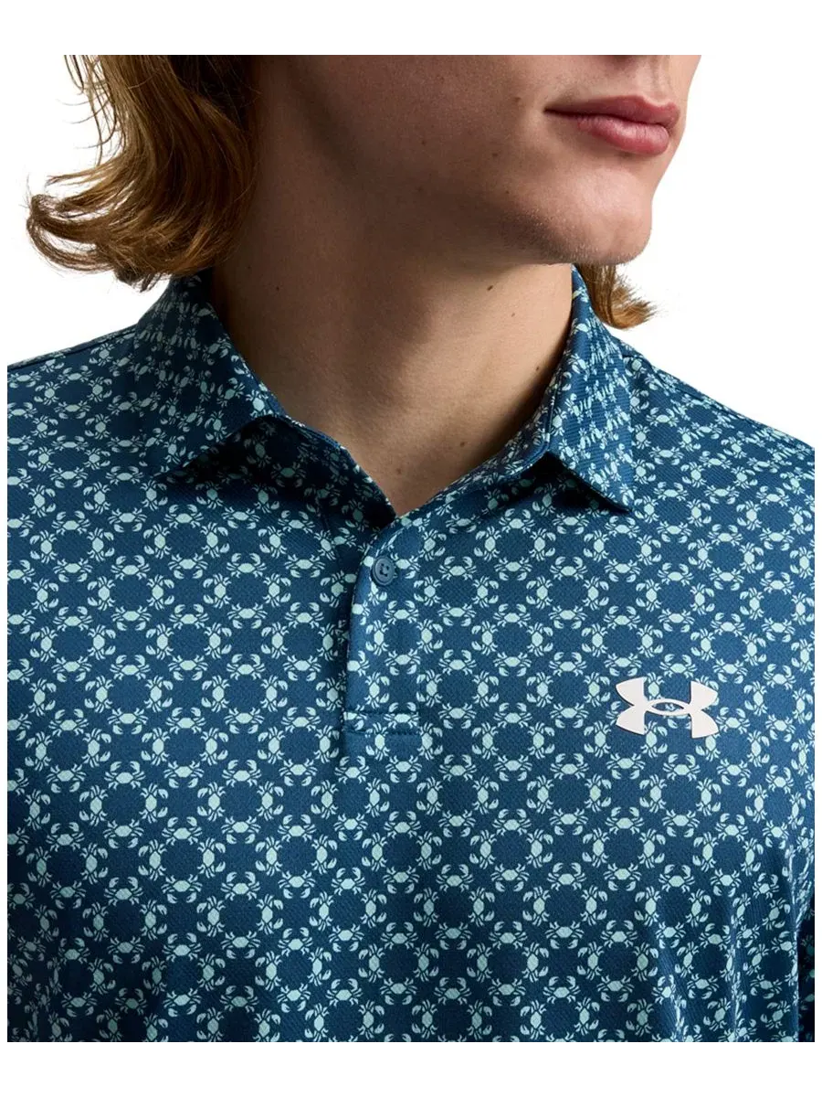 Мужская рубашка поло стандартного кроя Under Armour — изображение 2 из 3, синий