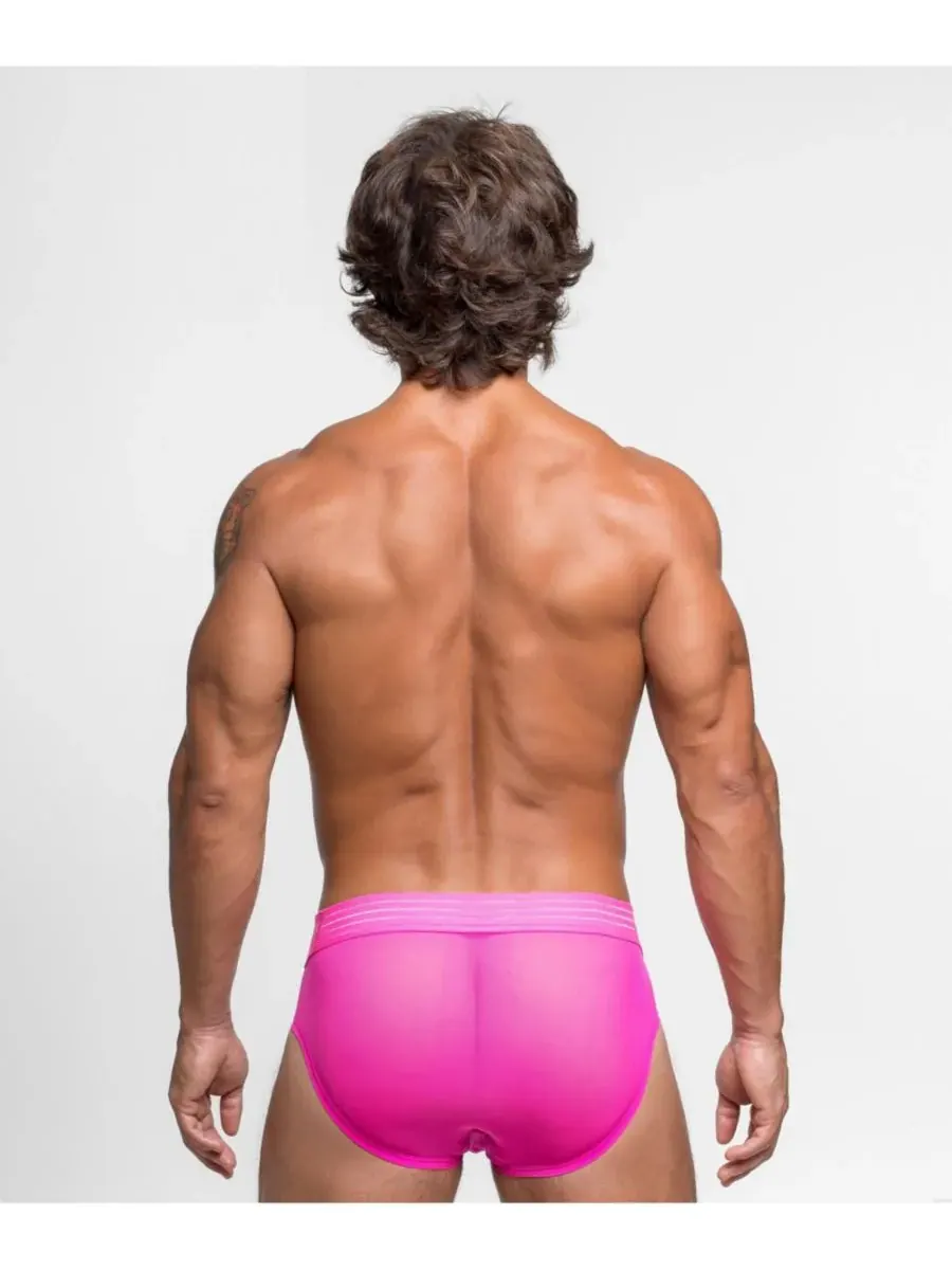 Men's Nights Weeknd Package Brief Rounderbum — изображение 3 из 4, розовый
