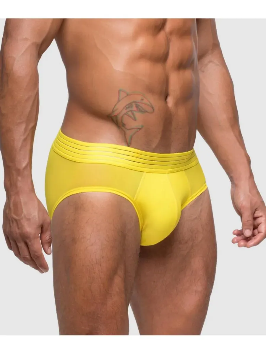 Men's Nights Weeknd Package Brief Rounderbum — изображение 2 из 4, желтый