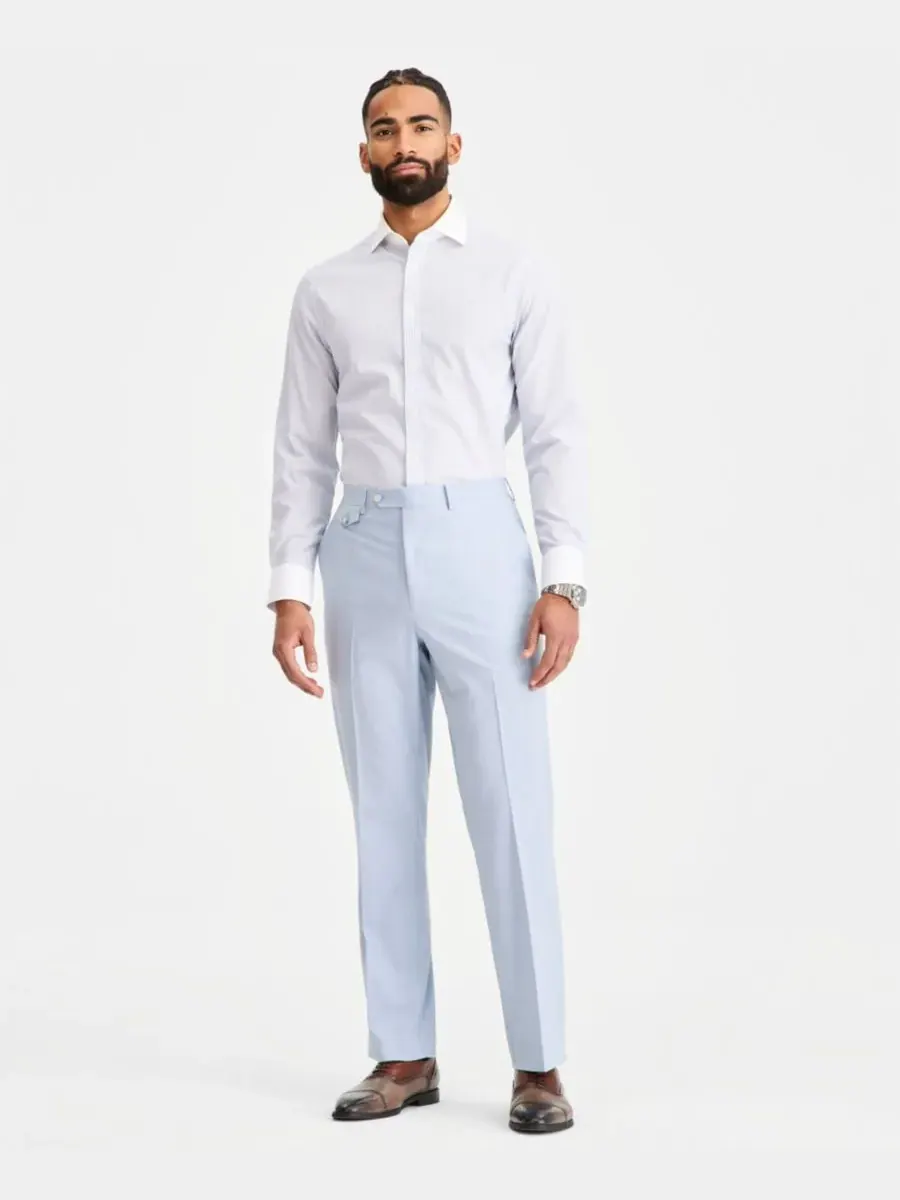 Мужской классический костюм, брюки в комплекте Tayion Collection — синий
