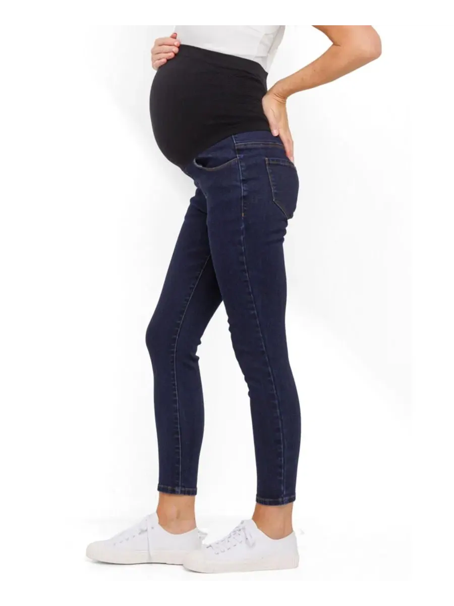 Джинсы скинни для беременных с высокой посадкой, модель Over the Belly Skinny Jeans with Pockets — изображение 5 из 5