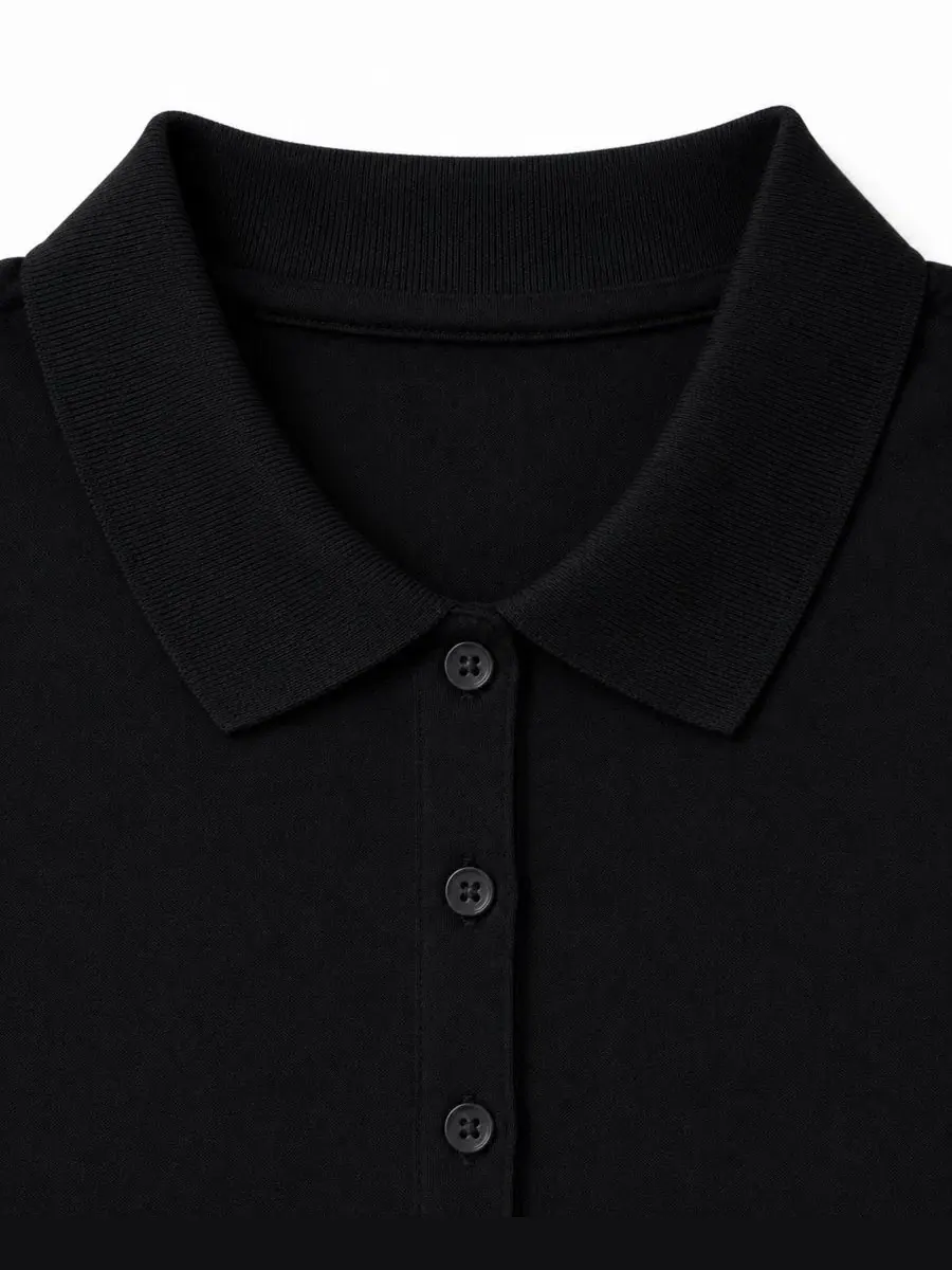 Женское поло с коротким рукавом и stretch-пике, модель Juniors 3-Button Short Sleeve Stretch Pique — изображение 2 из 4