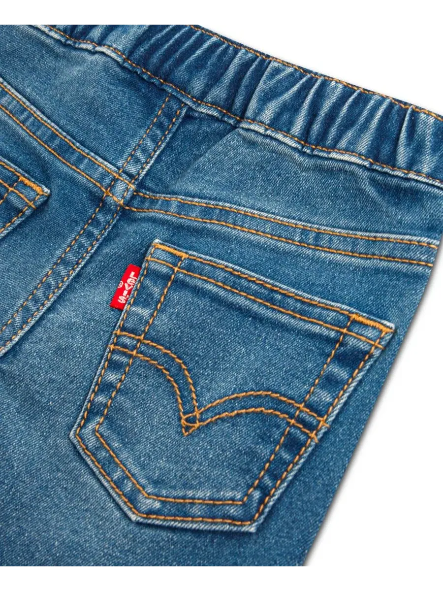 Комплект из футболки и джинсов для мальчика Moto Short-Sleeve Levi's — изображение 5 из 5, золотистый
