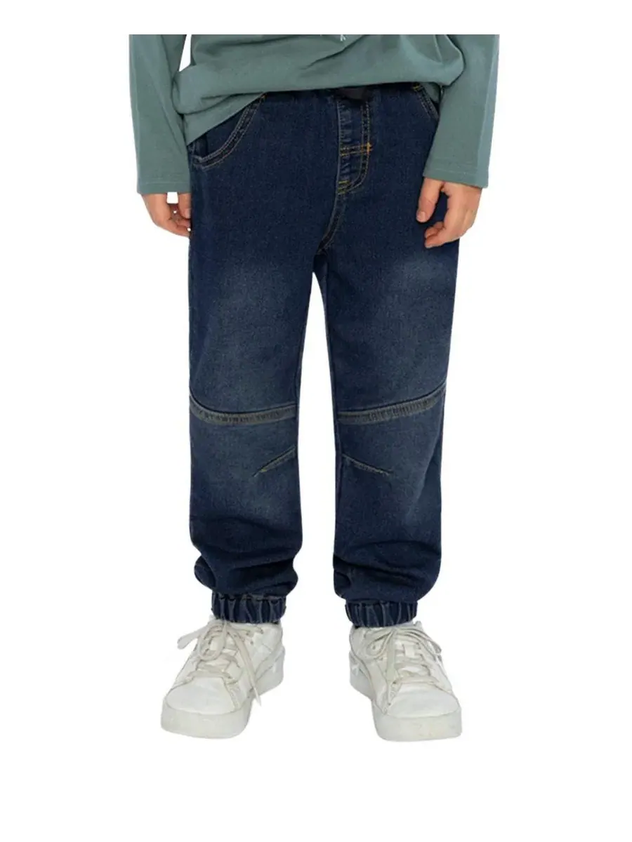 Детские джоггеры из футера с деним-эффектом Boys Must-Haves Deux par Deux — изображение 2 из 5