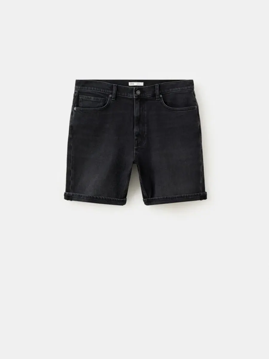 Шорты-бермуды slim fit с манжетами, модель Slim-Fit Cuffed 9.45" Bermuda Shorts MANGO — изображение 2 из 8